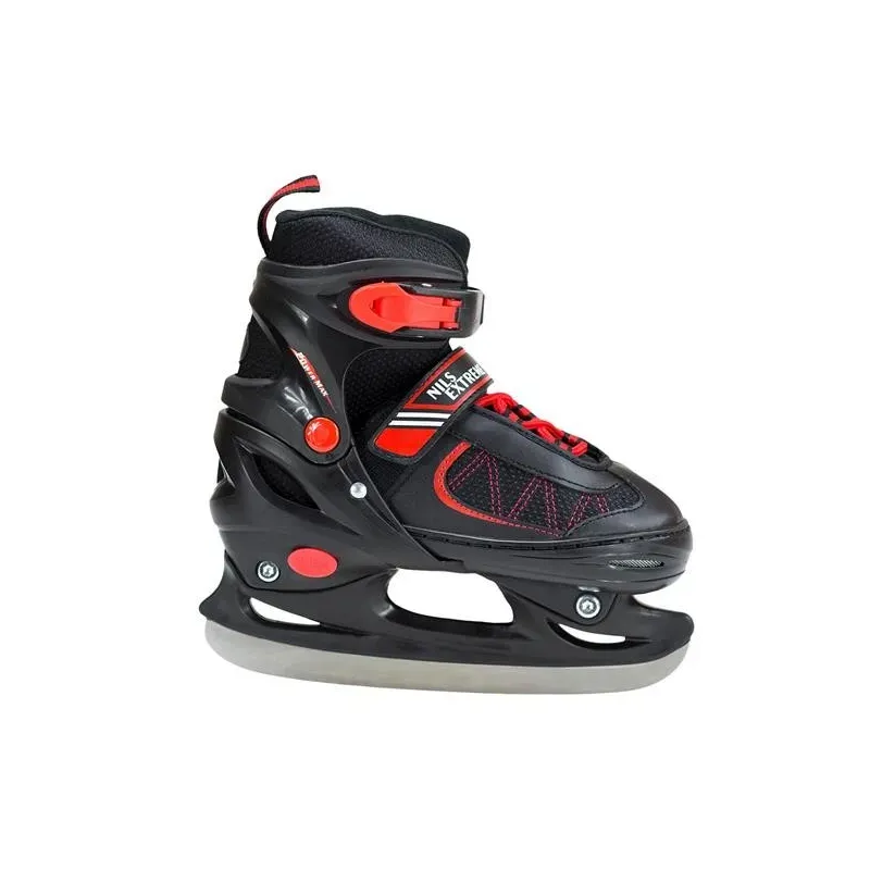NH7103 A ЧЕРНО-КРАСНЫЕ ХОККЕЙНЫЕ КОНЬКИ РАЗМЕР L NILS EXTREME