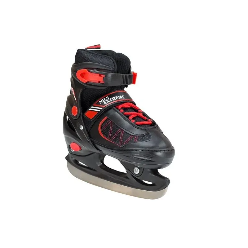 NH7103 A ЧЕРНО-КРАСНЫЕ ХОККЕЙНЫЕ КОНЬКИ РАЗМЕР L NILS EXTREME