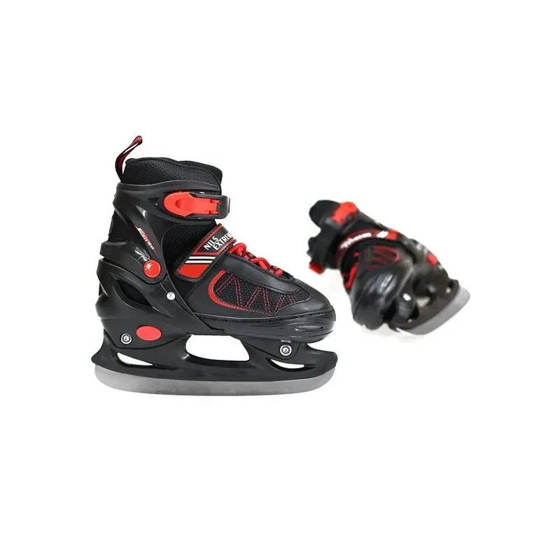 NH7103 A ЧЕРНО-КРАСНЫЕ ХОККЕЙНЫЕ КОНЬКИ РАЗМЕР L NILS EXTREME