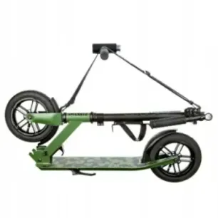 Kick scooter Raven Snug Camo AIR WHEEL 200mm with bell and bottle holder