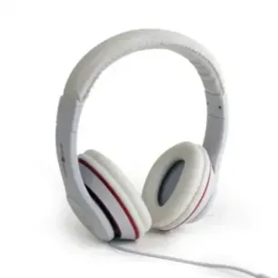 Gembird MHS-LAX-W Stereo headset &quotLos Angeles&quot Wired On-Ear Microphone White
