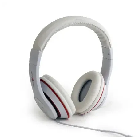 Gembird MHS-LAX-W Stereo headset &quotLos Angeles&quot Wired On-Ear Microphone White