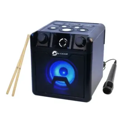 N-Gear Portable Bluetooth Cube Drum Speaker The Drum Block 420 50 W Bluetooth Black Wireless connection