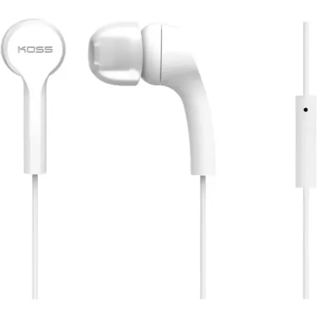Koss Headphones KEB9iW Wired In-ear Microphone White
