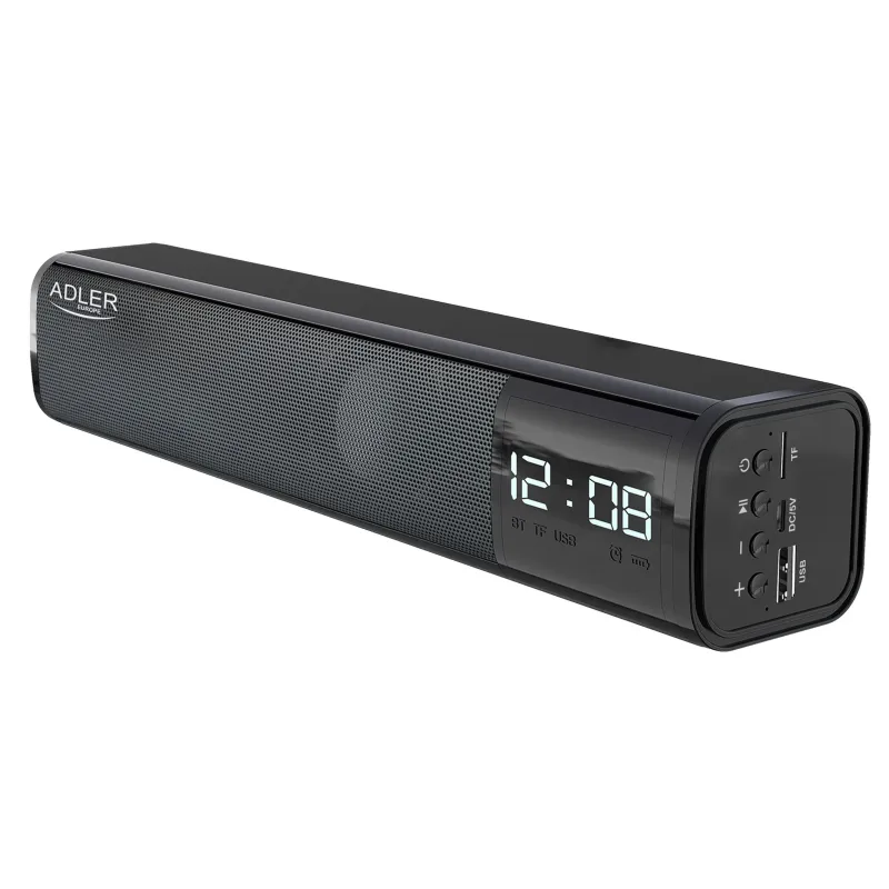 Adler Clock Speaker AD 1191 Bluetooth Black Portable Wireless connection