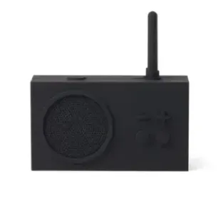 LEXON FM radio and wireless speaker TYKHO3 Wireless connection Pure Black Bluetooth