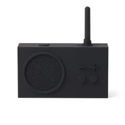 LEXON FM radio and wireless speaker TYKHO3 Wireless connection Pure Black Bluetooth