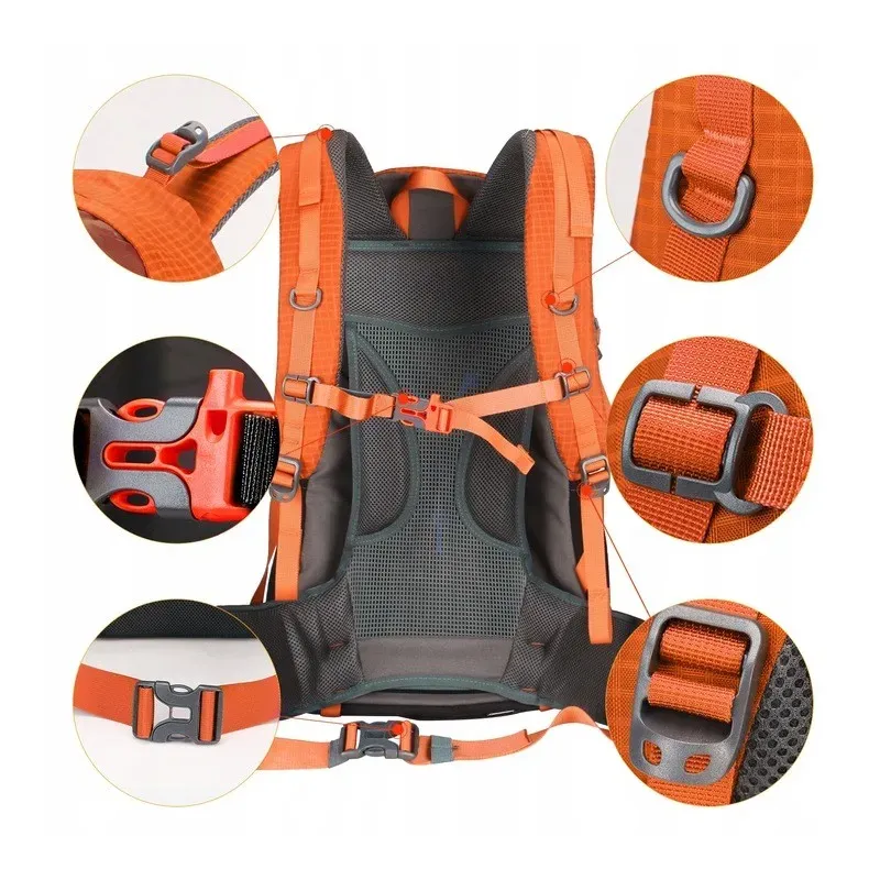 Matkaseljakott Aoking 50L Orange eemaldatava raamiga Matkaseljakott Aoking 50L Orange eemaldatava raamiga