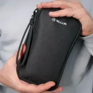 Tellur Universal travel cable organiser Black
