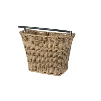 Jalgratta esikorv Basil Bremen Rattan Look KF, Seagrass, helepruun
