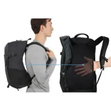 Ventileeritava seljaga seljakott Thule 4517 Nanum 25L Black