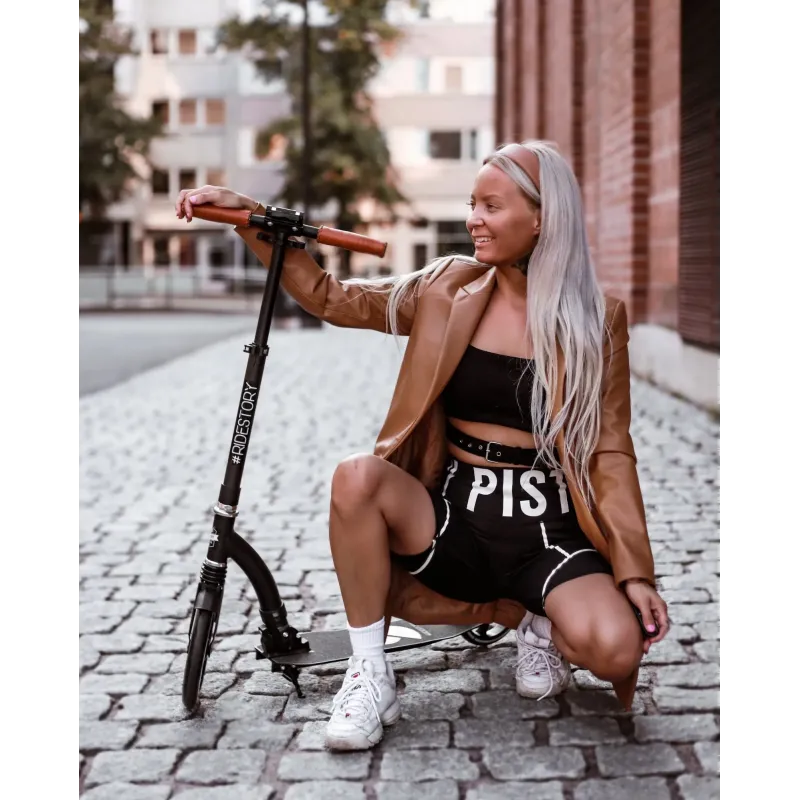 Самокат с большими колесами Story Retro Ride, амортизация переднего