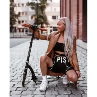 Самокат с большими колесами Story Retro Ride, амортизация переднего