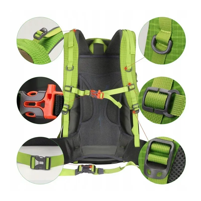 Походный рюкзак Aoking 50L Green с вентилируемой рамой Походный рюкзак Aoking 50L Green с вентилируемой рамой