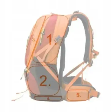 Matkaseljakott Aoking 50L Orange eemaldatava raamiga