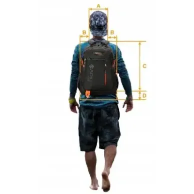 Бизнес рюкзак для ноутбука Aoking CITY SN57 15,6&quot Black/Orange