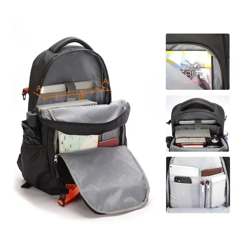 Бизнес рюкзак для ноутбука Aoking CITY SN57 15,6&quot Black/Orange