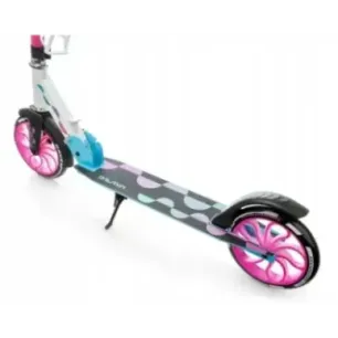 Складной самокат Raven Galaxia Blue/Pink 200mm LED колеса с держателем для