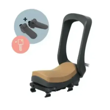URBAN IKI Junior boot seat BLACK/BROWN SET key lock