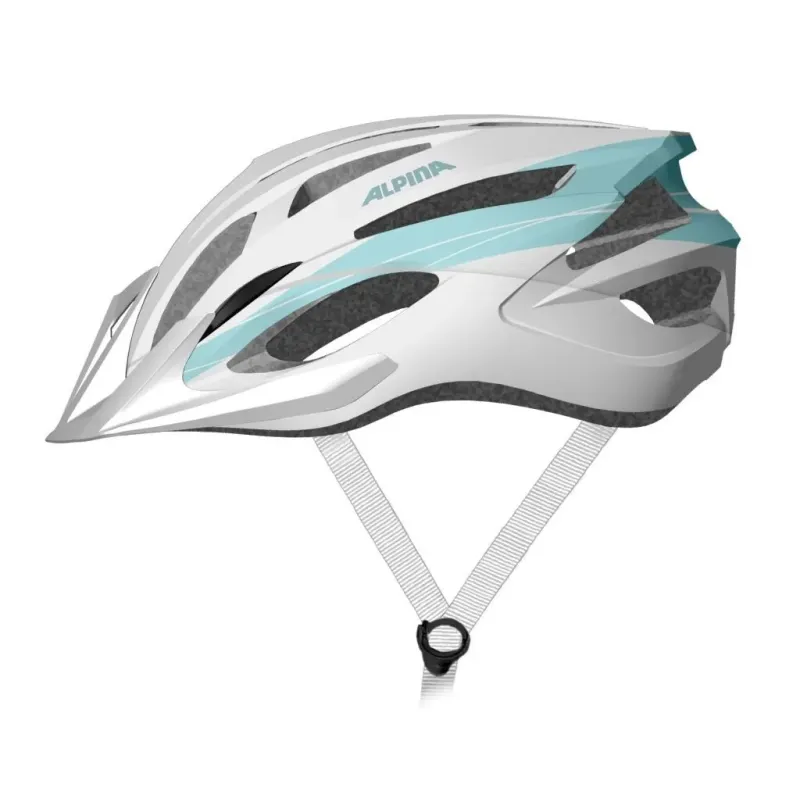 Bike Helmet Alpina MTB17 white &amp light blue 54-58