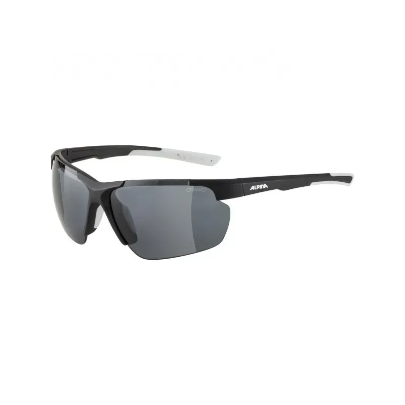 Alpina Sports DEFEY HR Running glasses Semi rimless Black, White