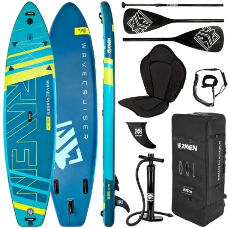 SUP доска Raven WaveCruiser Blue/Lime 335cm Set