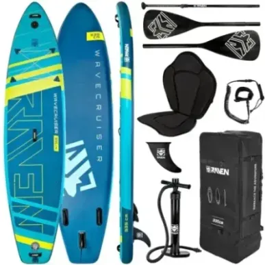 SUP доска Raven WaveCruiser Blue/Lime 335cm set