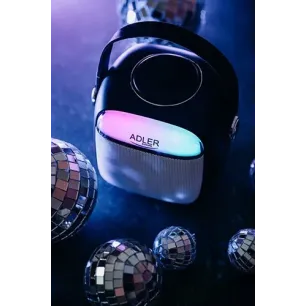 Adler AD 1199 black Karaoke speaker with microphone - SD/USB/AUX/Bluetooth