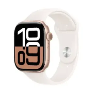 Apple Watch Series 10 GPS 46mm Rose Gold Aluminium Case with Light Blush Sport Band - M/L