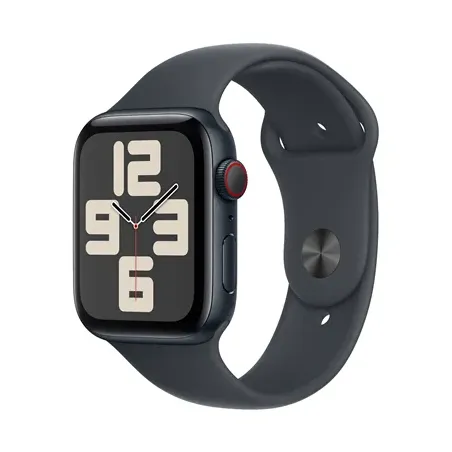 Apple Watch SE GPS + Cellular 44mm Midnight Aluminium Case with Midnight Sport Band - S/M
