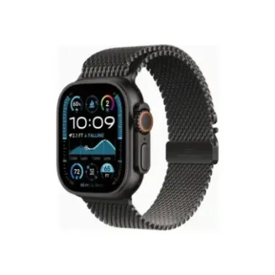 Apple Watch Ultra 2 GPS + Cellular 49mm Black Titanium Case with Black Titanium Milanese Loop - M