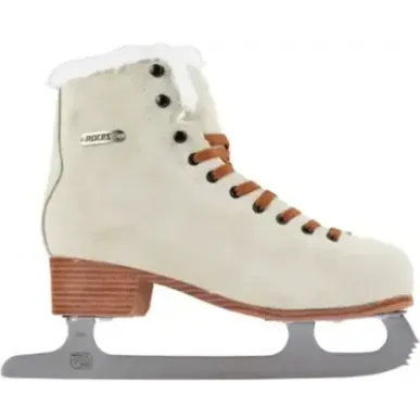 Roces Suede Eco-Fur Figure Skates (Suede Brown|39)