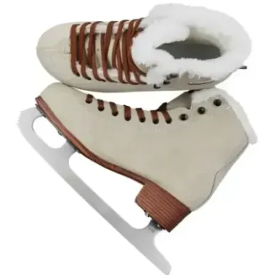 Roces Suede Eco-Fur Figure Skates (Suede Brown|39)