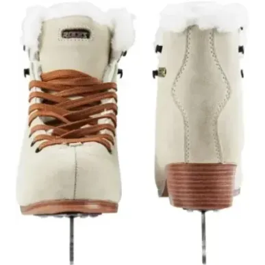 Roces Suede Eco-Fur Figure Skates (Suede Brown|40)