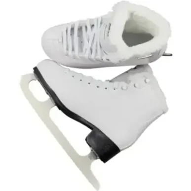 Roces Paradise Eco-Fur Figure Skates (White|38)