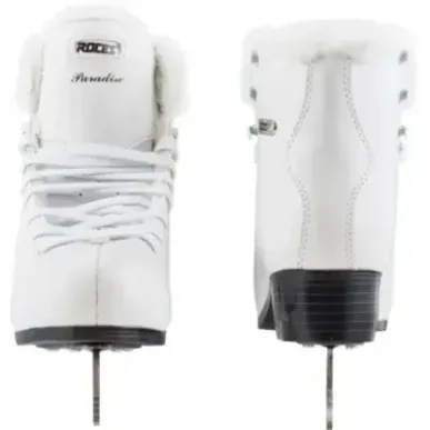 Roces Paradise Eco-Fur Figure Skates (White|40)
