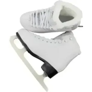Roces Paradise Eco-Fur Figure Skates (White|41)