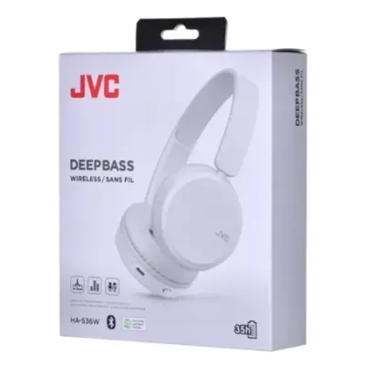 JVC Deep Bass Bluetooth On Ear White