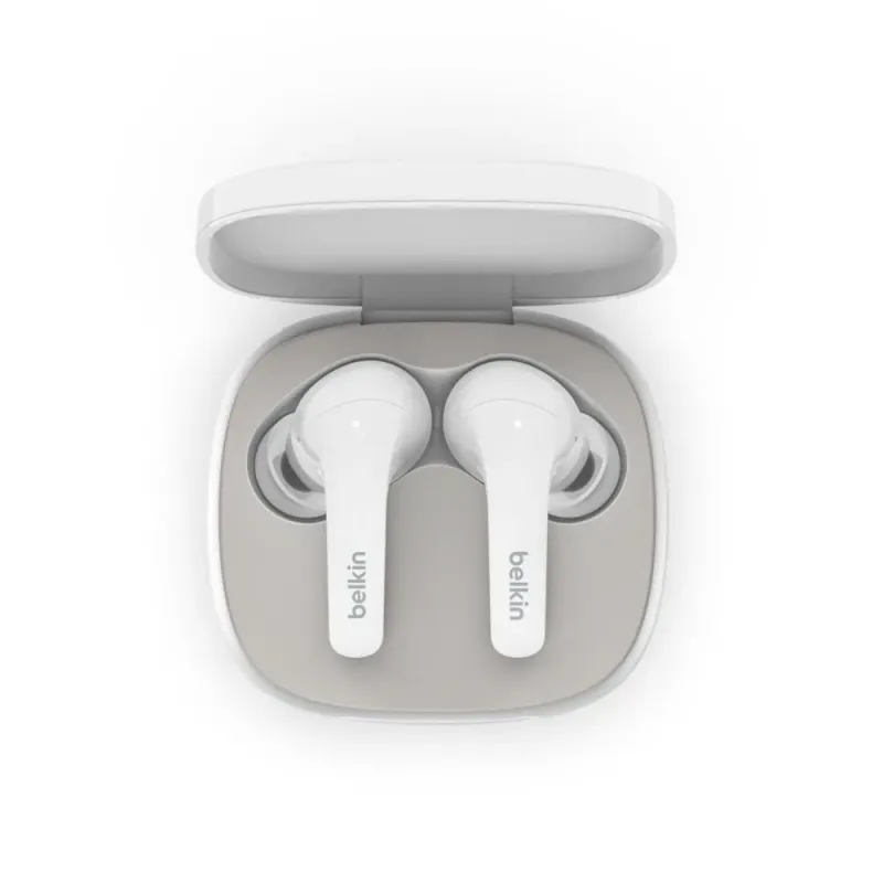 Belkin SOUNDFORM Flow Headset Wireless In-ear Calls/Music USB Type-C Bluetooth White