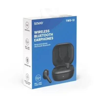 SAVIO Wireless BLUETOOTH 5.3 TWS-12 headphones