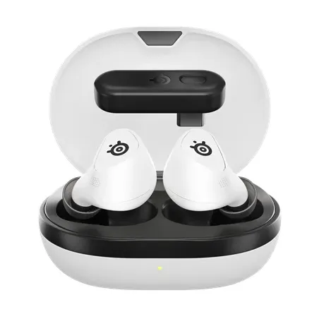 SteelSeries Wireless Gaming Earbuds Arctis GameBuds Bluetooth In-Ear Microphone Wireless White