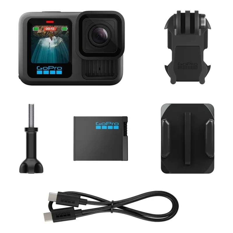 GoPro HERO13 BLACK action sports camera 27.6 MP 5.3K Ultra HD CMOS 25.4 / 1.9 mm (1 / 1.9&quot) Wi-Fi 121 g