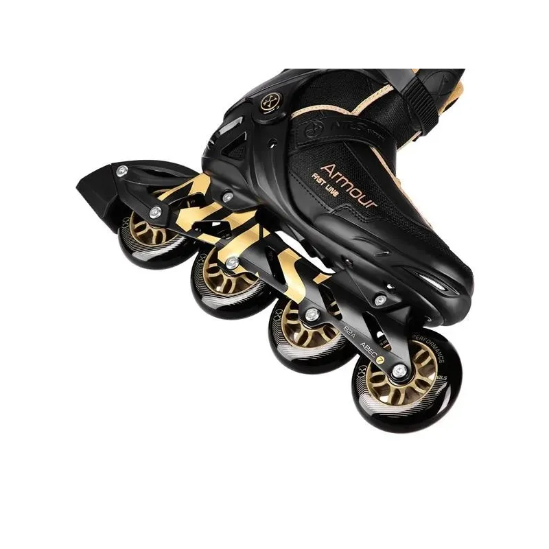 NA22151 INLINE SKATES ARMOUR BLACK GOLD SIZE 41  NILS EXTREME