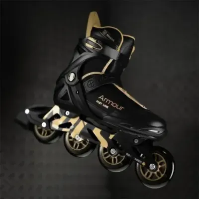 NA22151 INLINE SKATES ARMOUR BLACK GOLD SIZE 44  NILS EXTREME