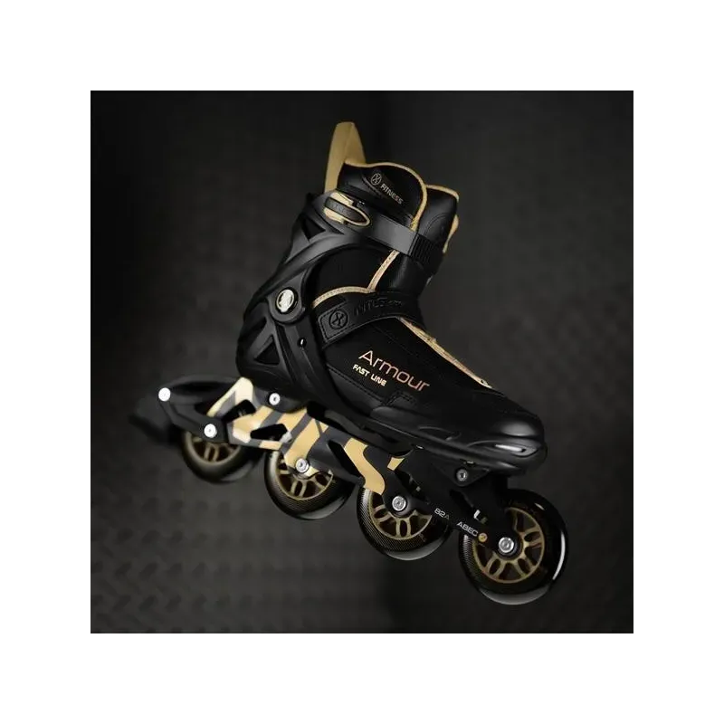 NA22151 INLINE SKATES ARMOUR BLACK GOLD SIZE 45  NILS EXTREME