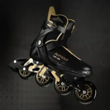 NA22151 INLINE SKATES ARMOUR BLACK GOLD SIZE 45  NILS EXTREME