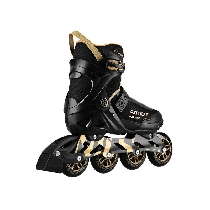 NA22151 INLINE SKATES ARMOUR BLACK GOLD SIZE 45  NILS EXTREME