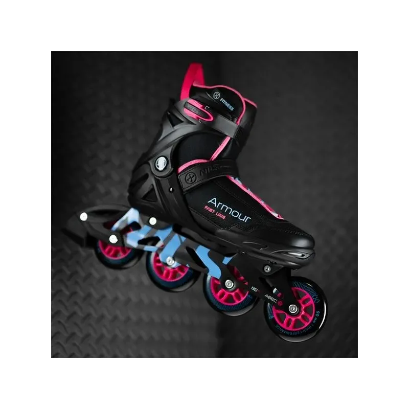 NA22151 INLINE SKATES ARMOUR BLACK PINK SIZE 39  NILS EXTREME