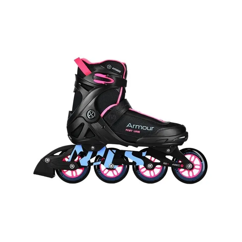 NA22151 INLINE SKATES ARMOUR BLACK PINK SIZE 40  NILS EXTREME