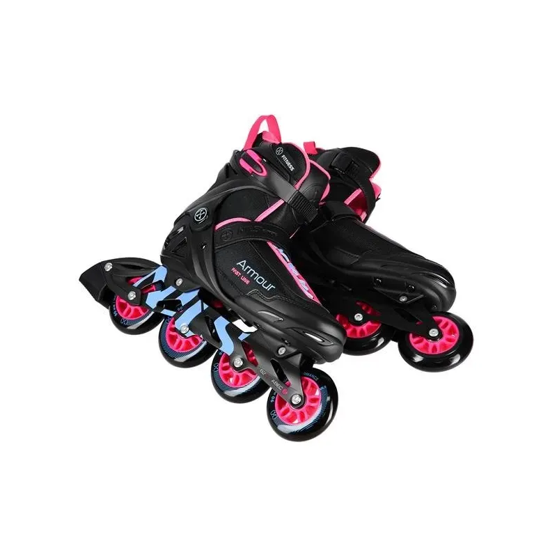 NA22151 INLINE SKATES ARMOUR BLACK PINK SIZE 42  NILS EXTREME
